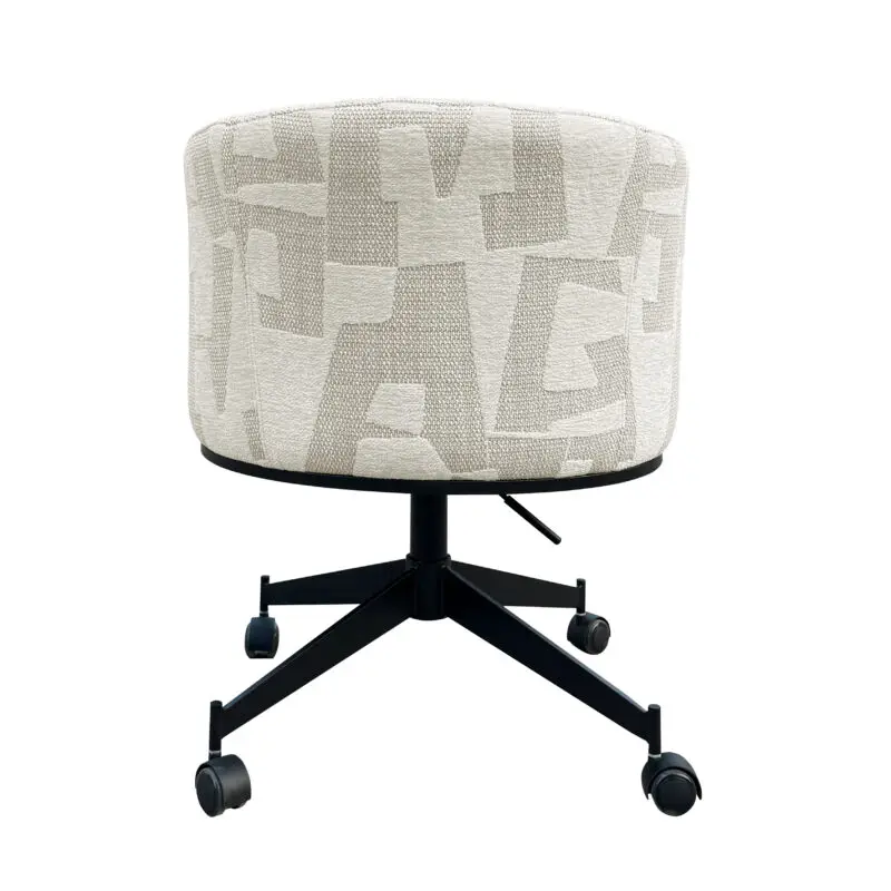 - Draaistoel  Rochenne met wielen beige graffic (Beige graffic)
