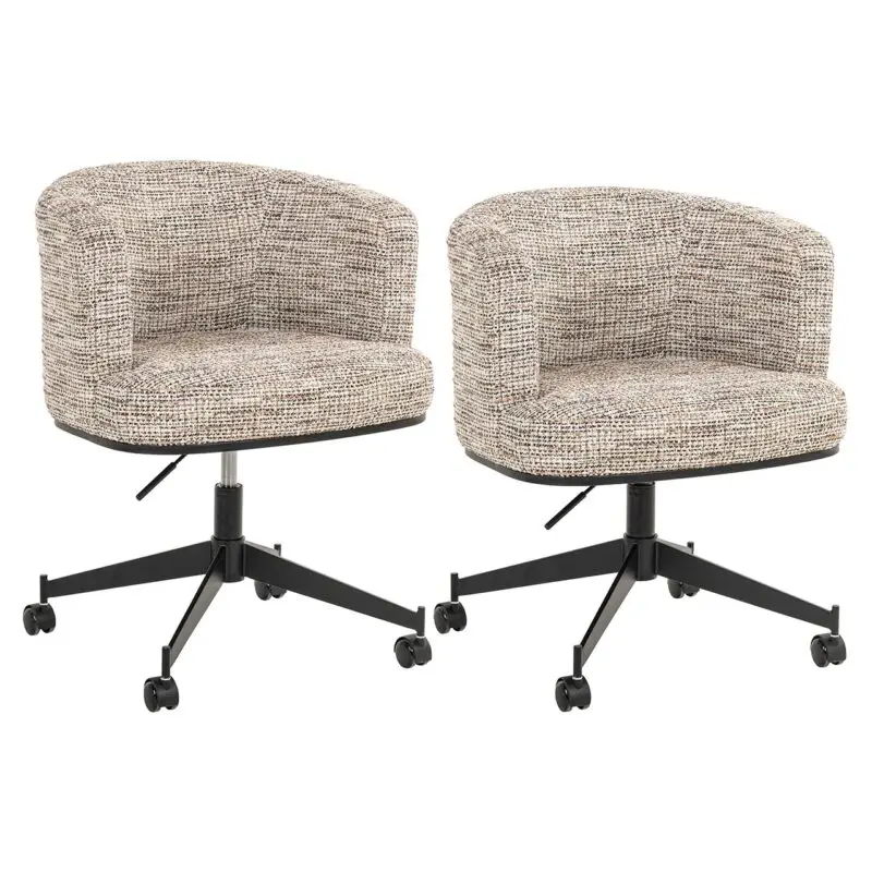 - Draaistoel  Rochenne met wielen trendy nature (Be Trendy 01 Nature)