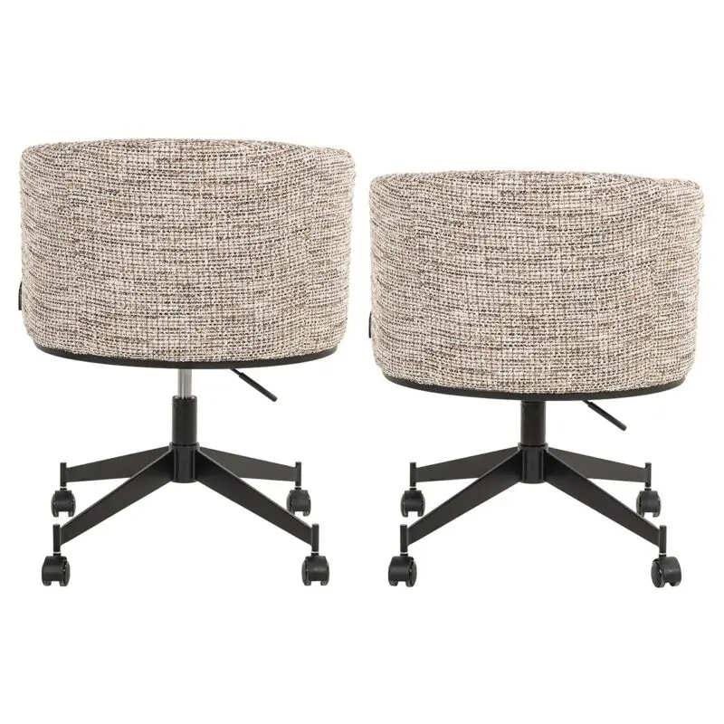 - Draaistoel  Rochenne met wielen trendy nature (Be Trendy 01 Nature)