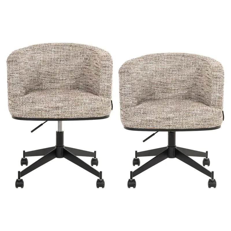 - Draaistoel  Rochenne met wielen trendy nature (Be Trendy 01 Nature)