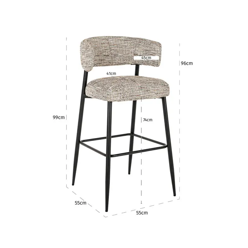 - Counterstoel Rochelle trendy nature (set van 2) (Be Trendy 01 Nature)