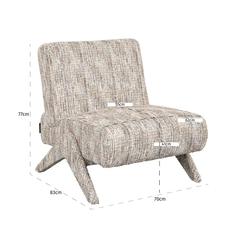 - Fauteuil Lexi greige coco (Greige coco)