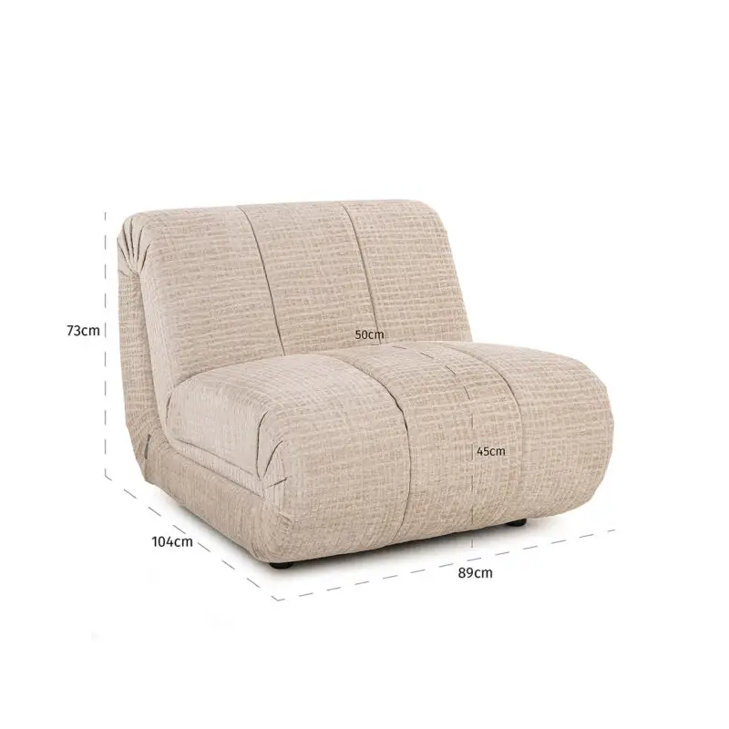 - Fauteuil Kyli cream jasper (Jasper 11 Cream)