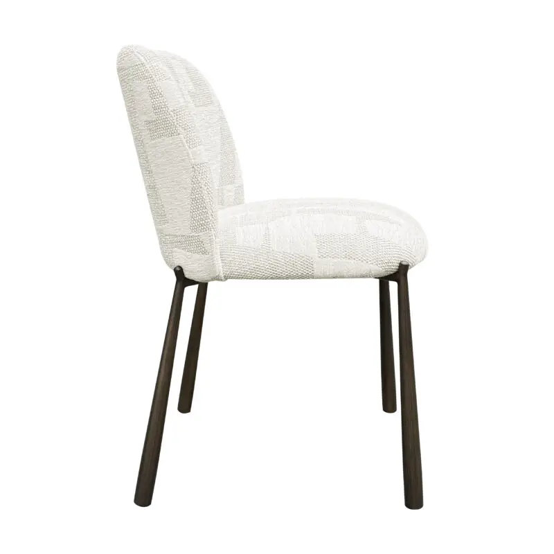 - Eetkamerstoelen Lana beige graffic (set van 2) (Beige graffic)