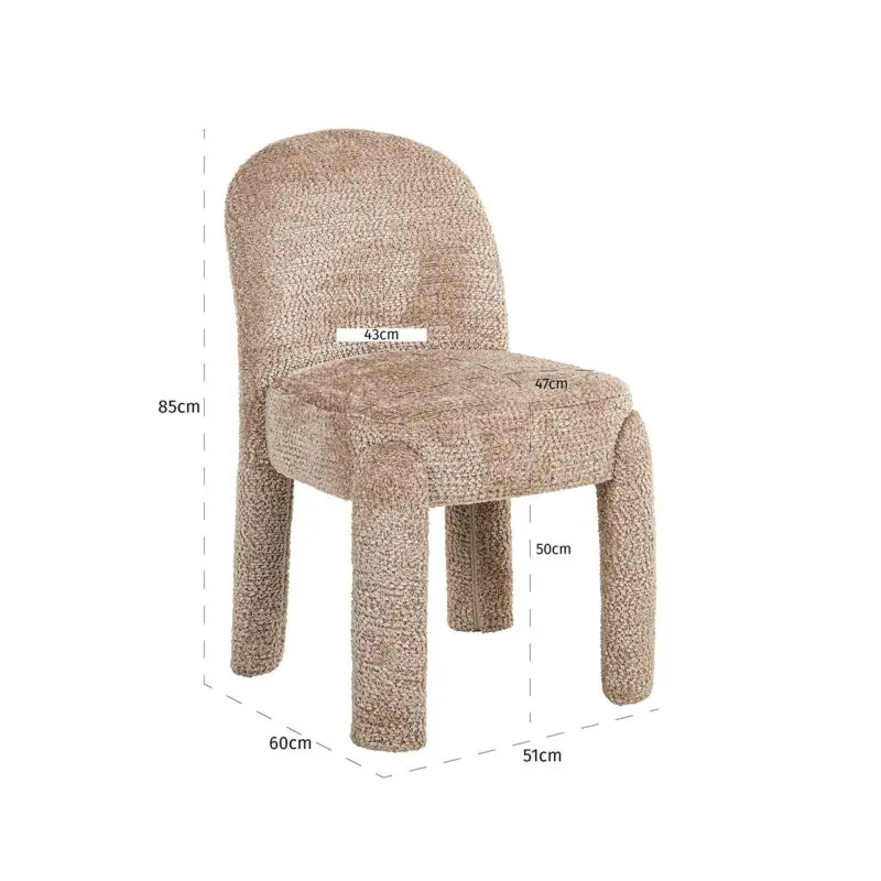 - Eetkamerstoel Brandi lovely beige (set van 2) (Be Lovely 170 Beige)