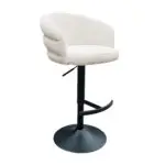 - Bar/counter stoel draaibaar Nikki beige chenille (Niagara 902 beige Chenille)