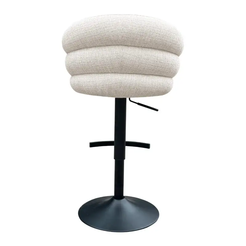 - Bar/counter stoel draaibaar Nikki beige chenille (Niagara 902 beige Chenille)