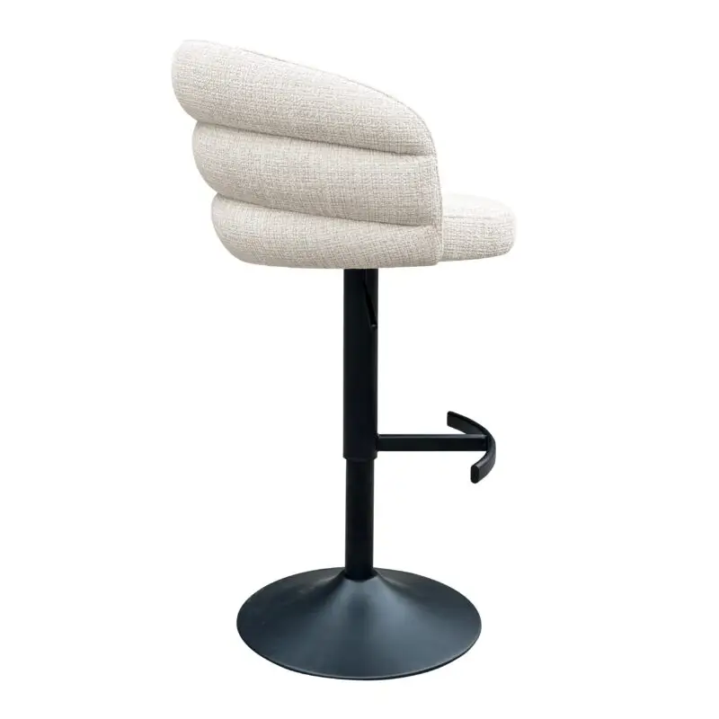 - Bar/counter stoel draaibaar Nikki beige chenille (Niagara 902 beige Chenille)