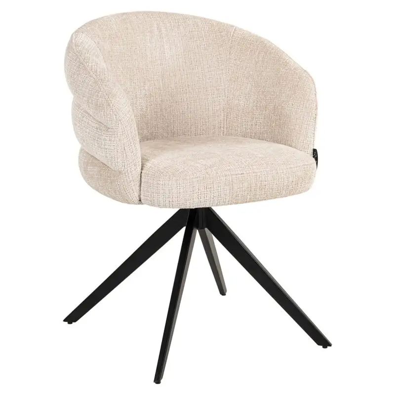 - Draaistoel Serenity beige chenille (Niagara 902 beige Chenille)