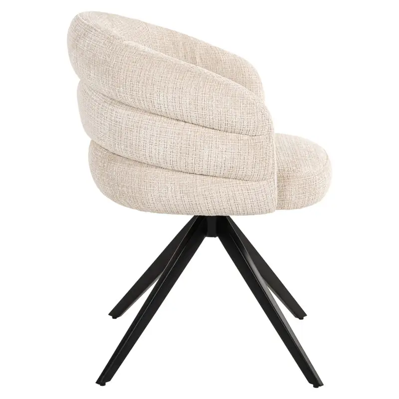 - Draaistoel Serenity beige chenille (Niagara 902 beige Chenille)