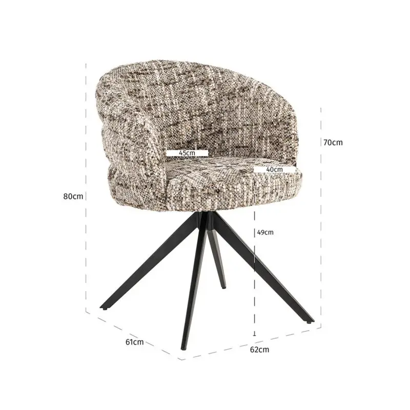 - Draaistoel Serenity brown omara (Brown omara)