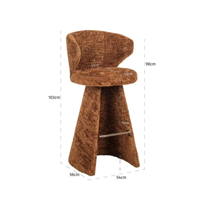 - Barstoel Gatsbi lovely cinnamon (Be Lovely 603 Cinnamon)