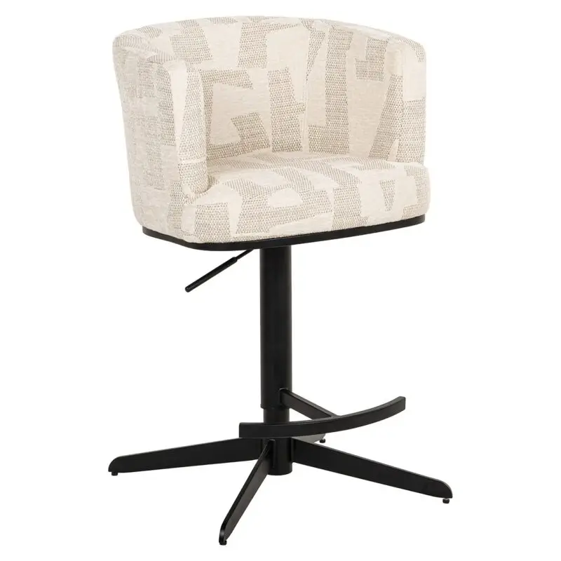 - Bar/counterstoel Cheyenne beige graffic (Beige graffic)