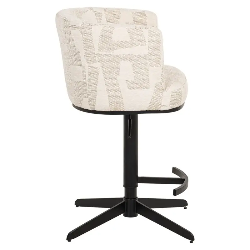 - Bar/counterstoel Cheyenne beige graffic (Beige graffic)