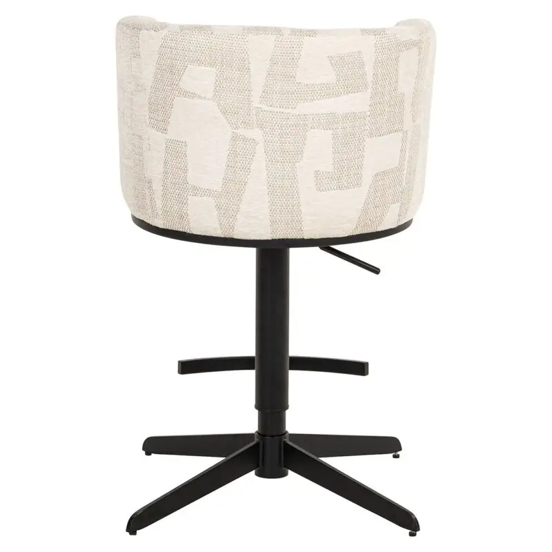 - Bar/counterstoel Cheyenne beige graffic (Beige graffic)