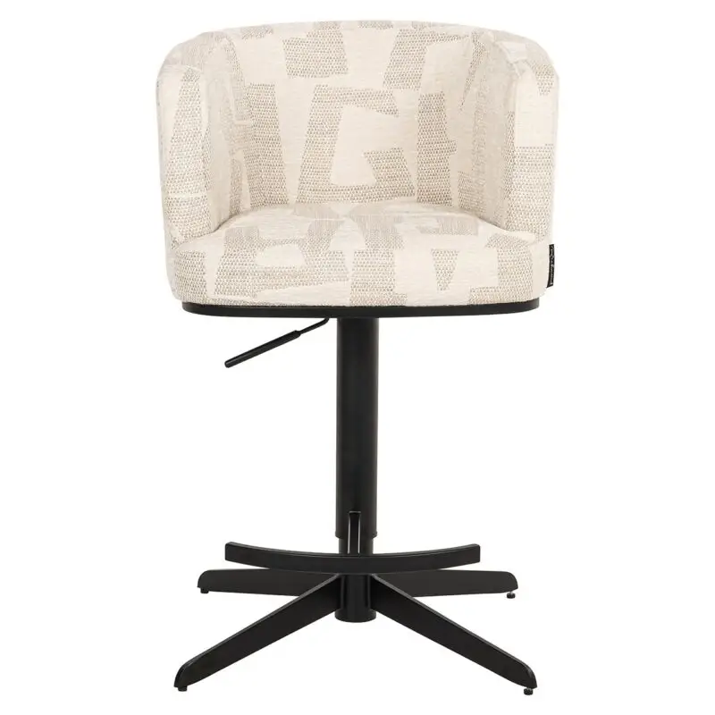Richmond - Bar/counterstoel Cheyenne beige graffic (Beige graffic) - Afbeelding 11