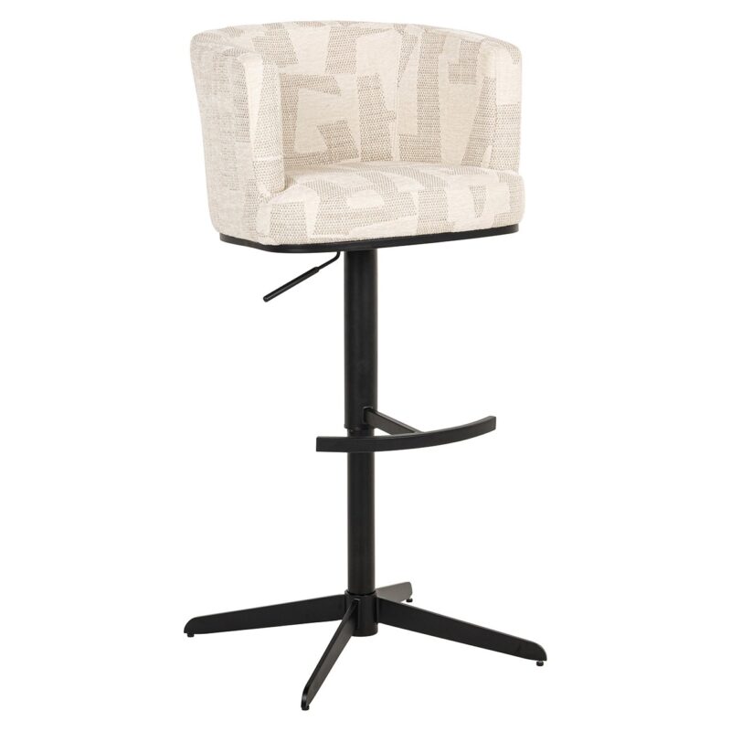 Richmond - Bar/counterstoel Cheyenne beige graffic (Beige graffic) - Afbeelding 12