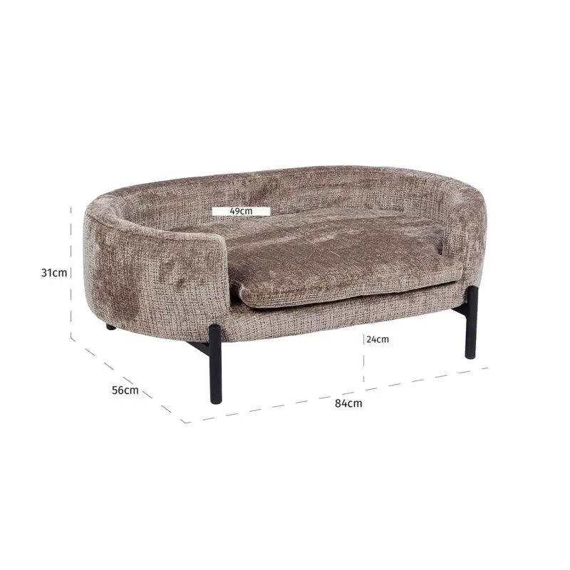 - Huisdierenbed Dolly stone chenille (Niagara 104 Stone Chenille)