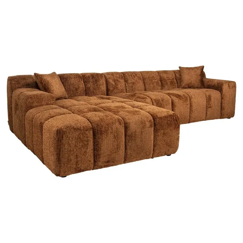 - Sofa Cube 3-zits + lounge links (Be Lovely 603 Cinnamon)