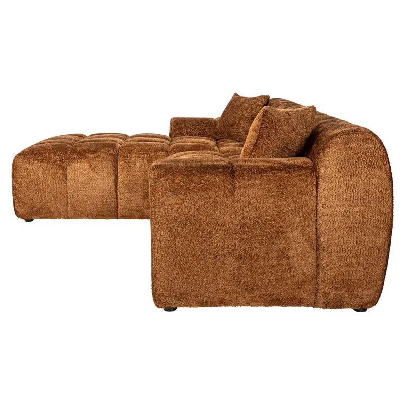 - Sofa Cube 3-zits + lounge links (Be Lovely 603 Cinnamon)