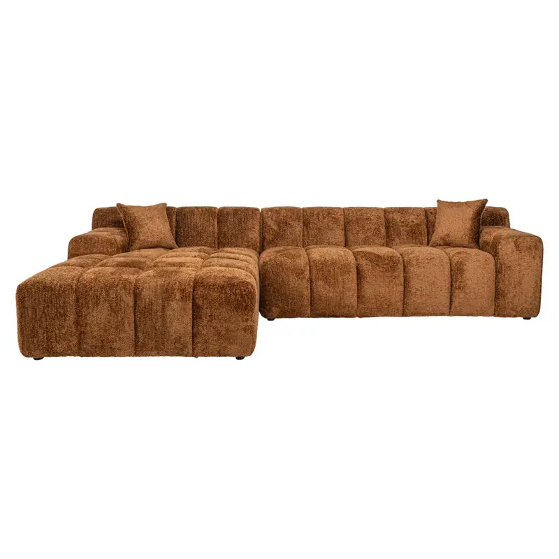 - Sofa Cube 3-zits + lounge links (Be Lovely 603 Cinnamon)