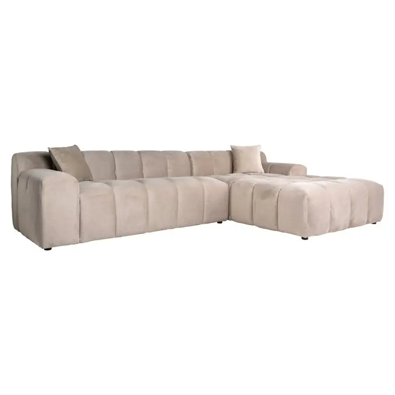 - Bank Cube 3-zits + lounge rechts (Quartz Khaki 903)