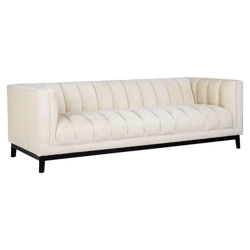 - Bank Beaudy white chenille fire retardant (FR-Bergen 900 white chenille)