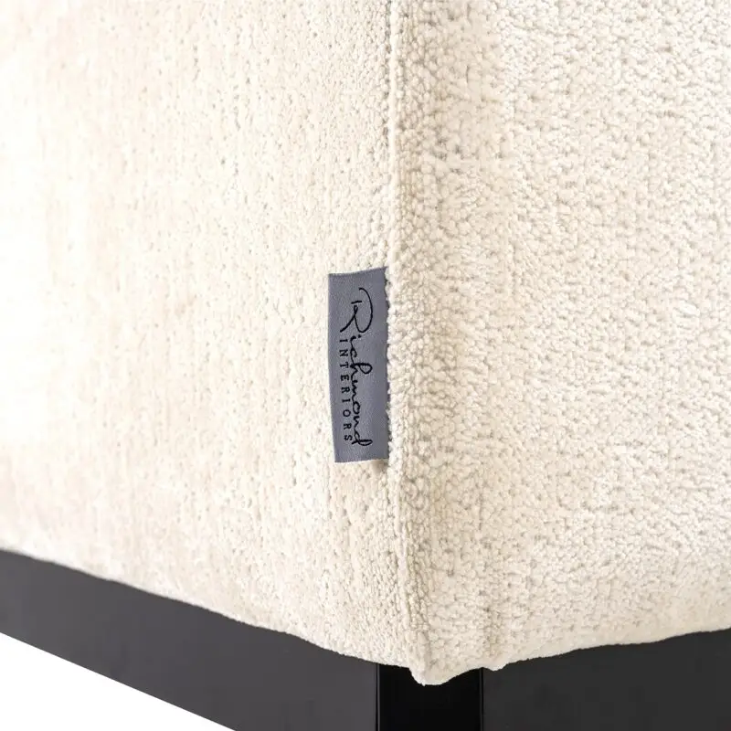 - Bank Beaudy white chenille fire retardant (FR-Bergen 900 white chenille)