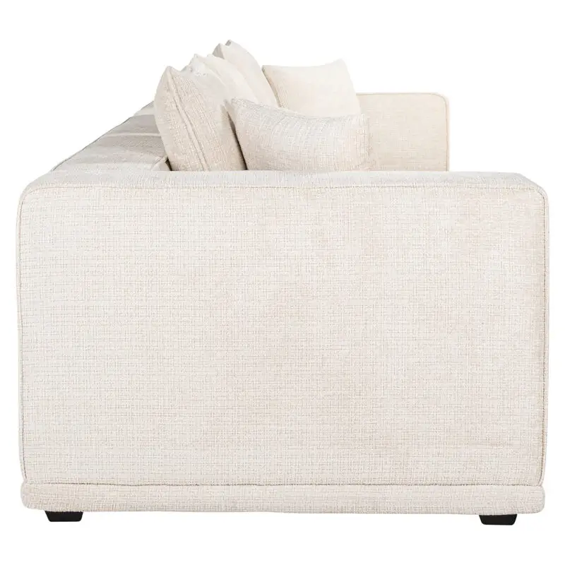 - Sofa Lusso 3-zits beige chenille (Niagara 902 beige Chenille)