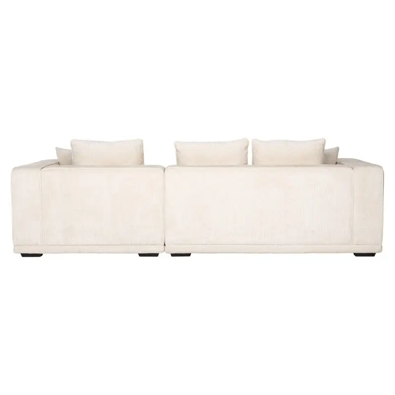- Sofa Lusso 3-zits beige chenille (Niagara 902 beige Chenille)