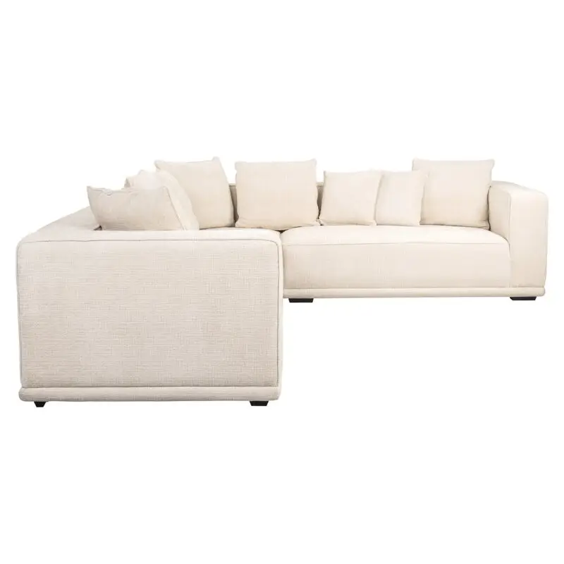 - Hoekbank Lusso beige chenille (Niagara 902 beige Chenille)