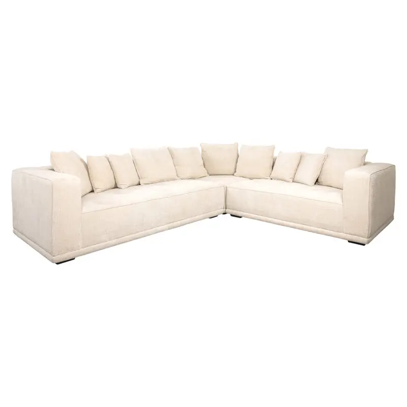 - Hoekbank Lusso beige chenille (Niagara 902 beige Chenille)