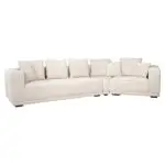- Sofa Lusso 4-zits beige chenille (Niagara 902 beige Chenille)