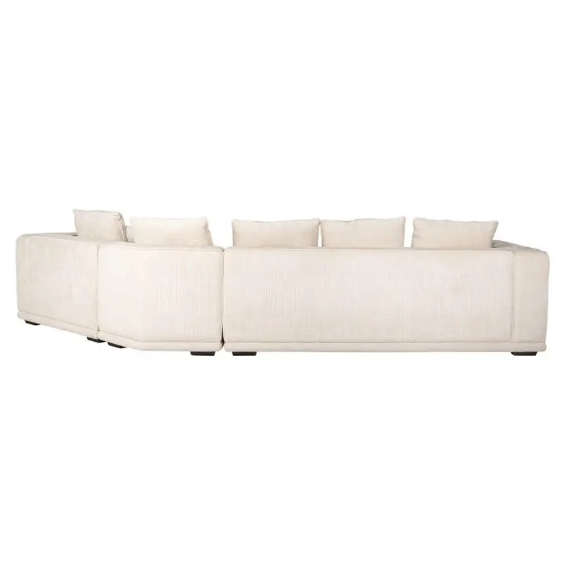 - Sofa Lusso 4-zits beige chenille (Niagara 902 beige Chenille)