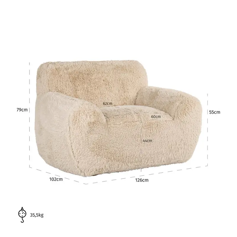 - Fauteuil Comfy sand yakety (Yakety Yak Sand)