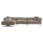 - Bank Hoxton 3-zits + lounge links (Be Lovely 170 Beige)