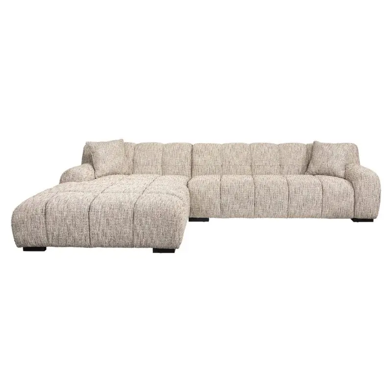 - Bank Hazel 3-zits + lounge links trendy nature (Be Trendy 01 Nature)