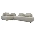 - Bank Tudor met losse rugleuning sand olympus (Sand olympus)