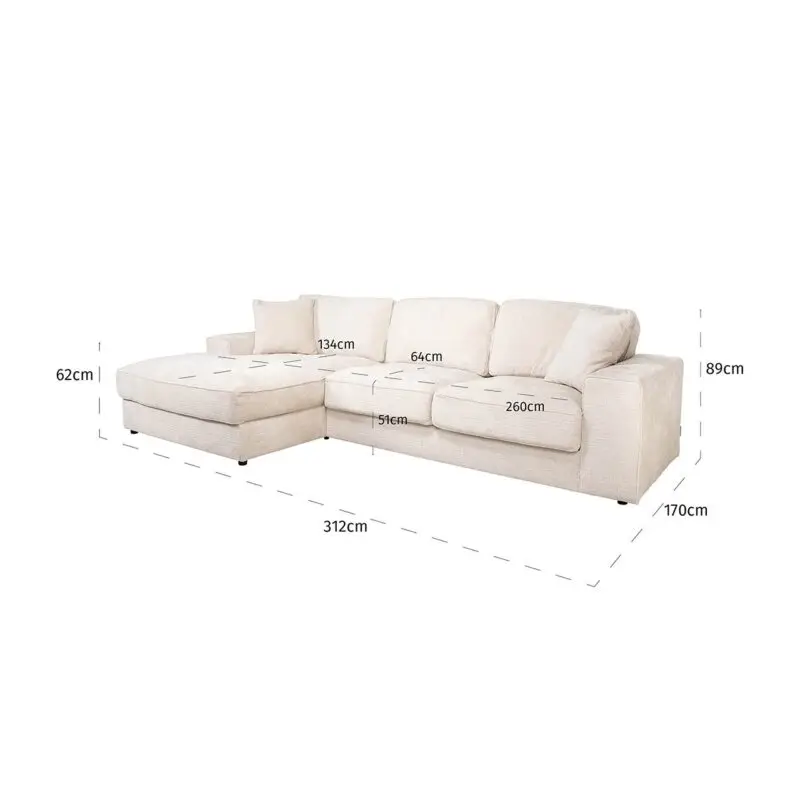 - Sofa Santos lounge left + 2