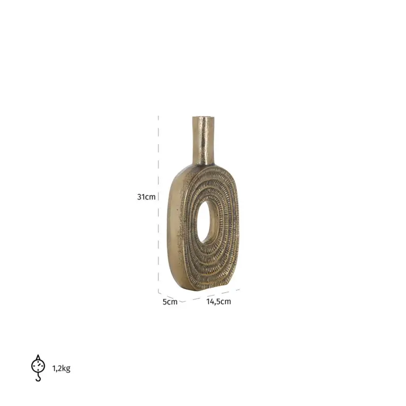 - Vaas Emar klein (Brushed Gold)