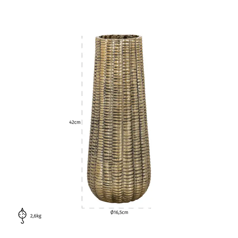 - Vaas Loran groot (Brushed Gold)