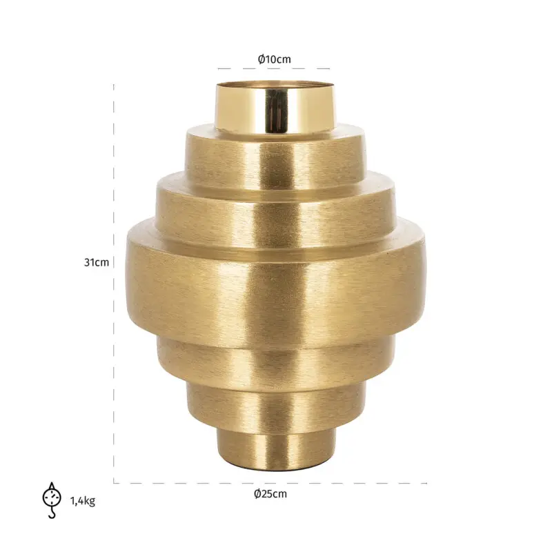- Vaas Akelei goud (Gold)
