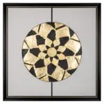 - Wall art Sun (Black/gold)