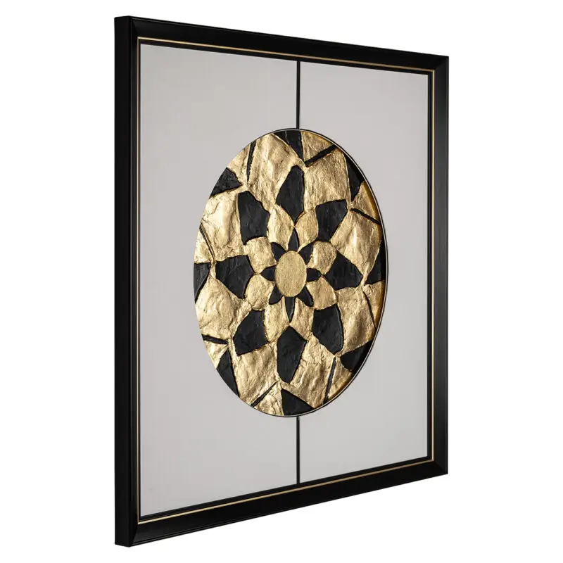 - Wall art Sun (Black/gold)