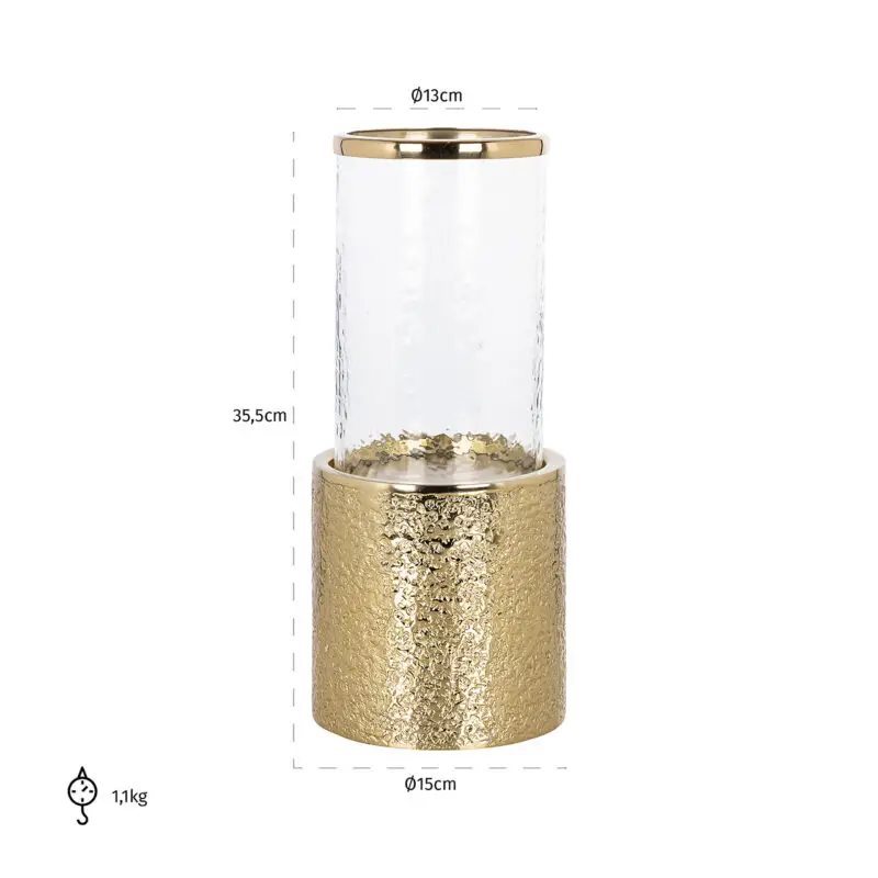 - Windlicht Marlou klein (Gold)