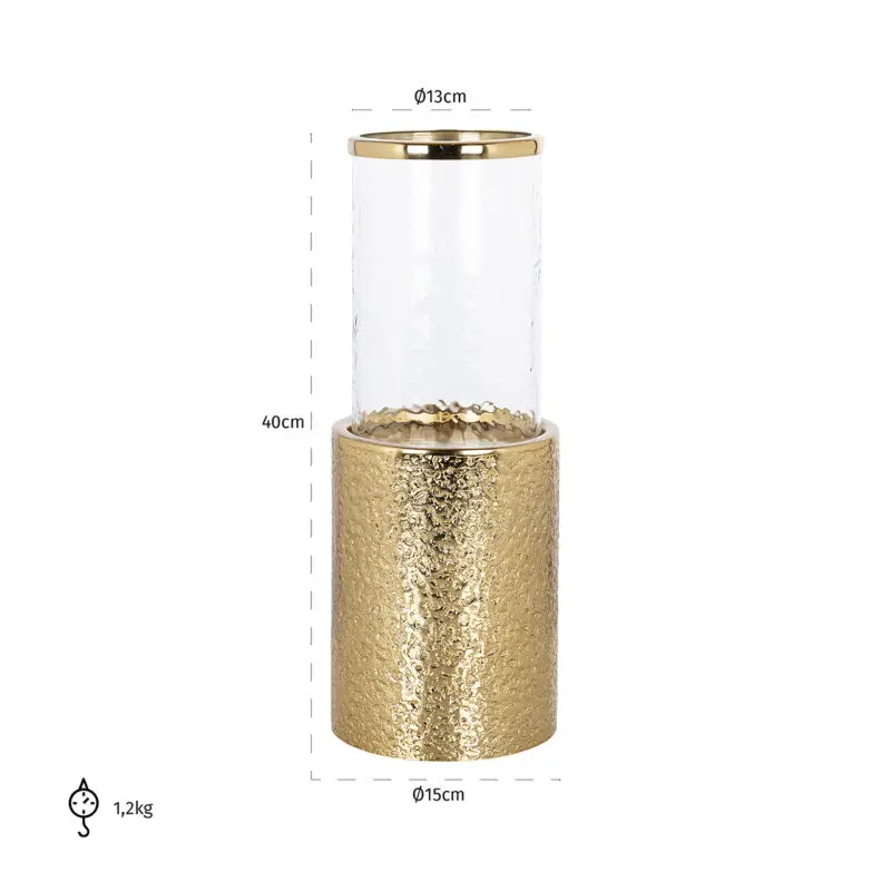 - Windlicht Marlou groot (Gold)