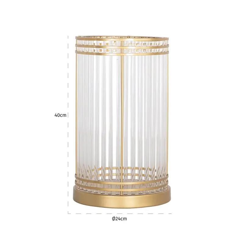 - Windlicht Dyara groot (Gold)