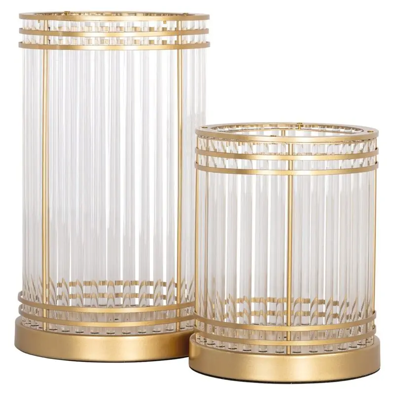 - Windlicht Dyara groot (Gold)