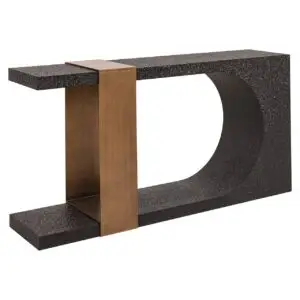- Wandtafel Bazel (Black/gold)