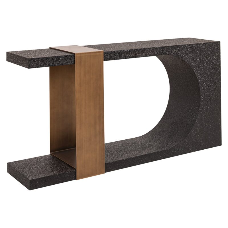 - Wandtafel Bazel (Black/gold)